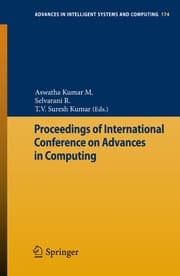 Tapa de Proceedings of International Conference on Advances in Computing