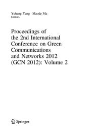Tapa de Proceedings of the 2nd International Conference on Green Communications and Networks 2012 (GCN 2012): Volume 2