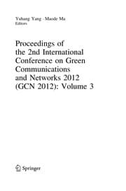 Tapa de Proceedings of the 2nd International Conference on Green Communications and Networks 2012 (GCN 2012): Volume 3