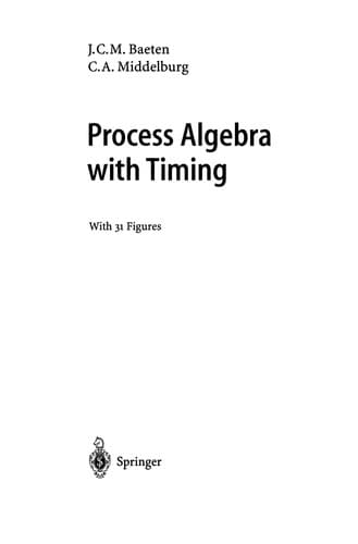 Tapa de Process Algebra with Timing