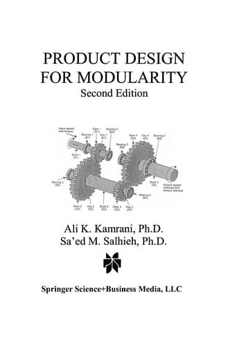 Tapa de Product Design for Modularity