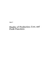 Tapa de Production Economics: A Dual Approach to Theory and Applications (Contributions to economic analysis)