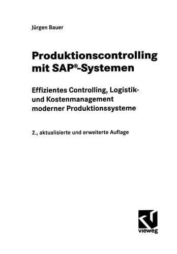 Tapa de Produktionscontrolling mit SAP®-Systemen