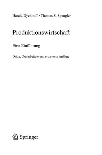 Tapa de Produktionswirtschaft