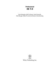 Tapa de Professional IIS 7