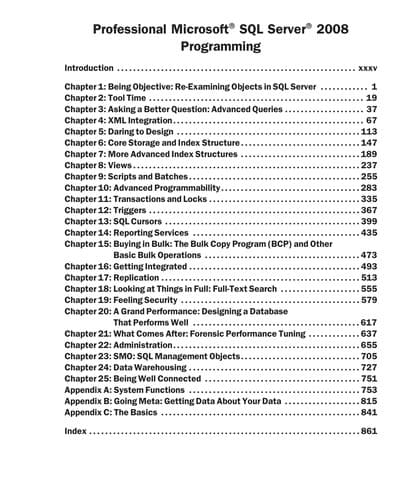 Tapa de Professional Microsoft SQL server 2008 programming
