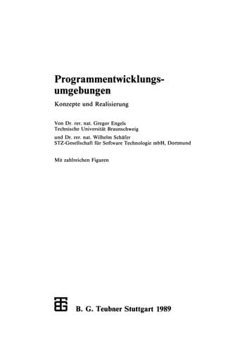 Tapa de Programmentwicklungsumgebungen