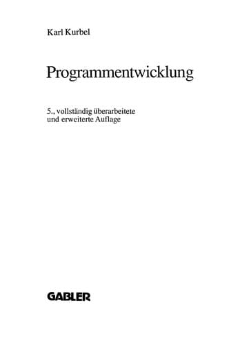 Tapa de Programmentwicklung