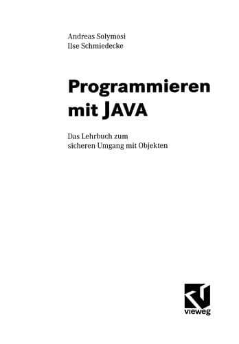Tapa de Programmieren mit JAVA