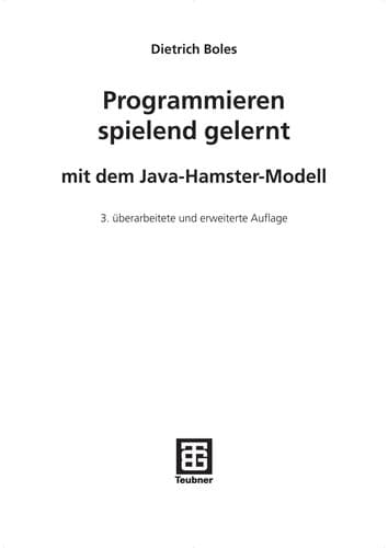 Tapa de Programmieren spielend gelernt mit dem Java-Hamster-Modell