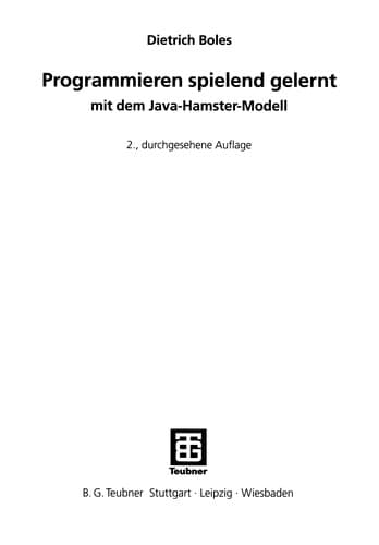 Tapa de Programmieren spielend gelernt mit dem Java-Hamster-Modell