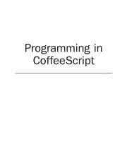 Tapa de Programming in CoffeeScript