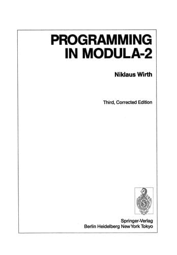 Tapa de Programming in Modula-2