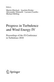 Tapa de Progress in Turbulence and Wind Energy IV