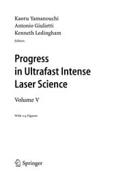 Tapa de Progress in Ultrafast Intense Laser Science