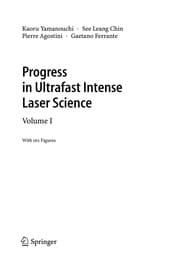 Tapa de Progress in ultrafast intense laser science