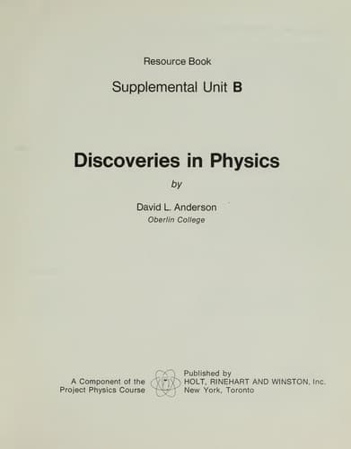 Tapa de The Project physics course