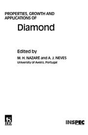 Tapa de Properties, growth and applications of diamond