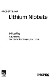 Tapa de Properties of lithium niobate