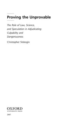 Tapa de Proving the unprovable