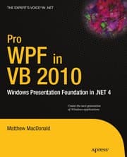 Tapa de Pro WPF in VB 2010