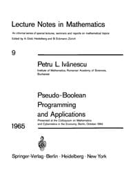 Tapa de Pseudo-Boolean programming and applications
