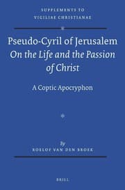 Tapa de Pseudo-Cyril of Jerusalem on the life and the passion of Christ