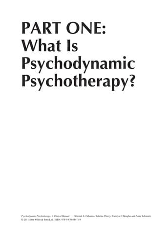 Tapa de Psychodynamic psychotherapy