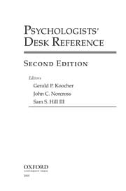 Tapa de Psychologists' desk reference