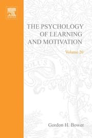 Tapa de The Psychology of Learning and Motivation, 20