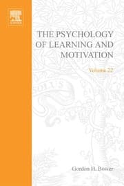 Tapa de The Psychology of Learning and Motivation, 22