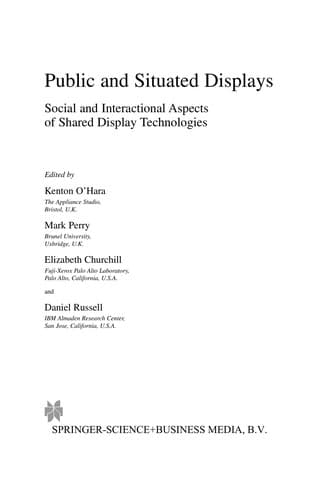 Tapa de Public and Situated Displays