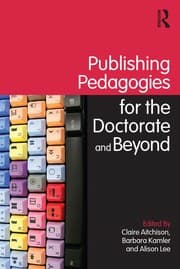 Tapa de Publishing pedagogies for the doctorate and beyond