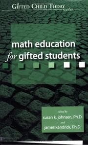 Tapa de Math education for gifted students