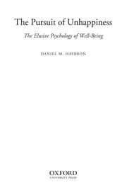 Tapa de The pursuit of unhappiness