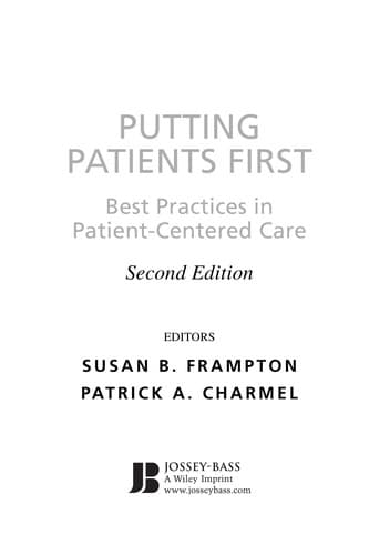 Tapa de Putting patients first