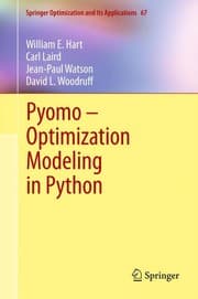 Tapa de Pyomo – Optimization Modeling in Python