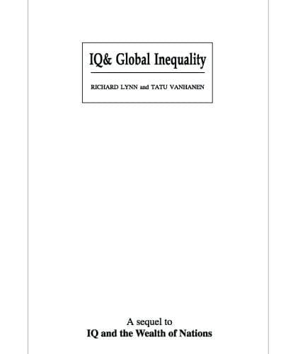 Tapa de IQ and Global Inequality