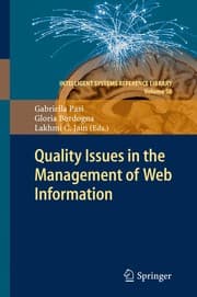 Tapa de Quality Issues in the Management of Web Information