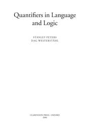 Tapa de QUANTIFIERS IN LANGUAGE AND LOGIC