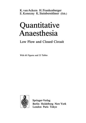 Tapa de Quantitative Anaesthesia