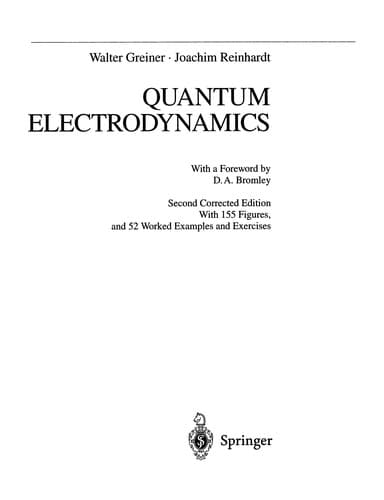 Tapa de Quantum Electrodynamics