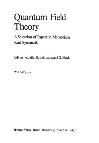 Tapa de Quantum Field Theory