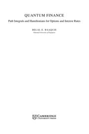 Tapa de QUANTUM FINANCE: PATH INTEGRALS FOR OPTIONS AND INTEREST RATES