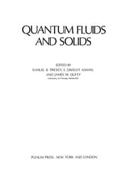 Tapa de Quantum Fluids and Solids