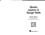Tapa de Quarks, leptons & gauge fields