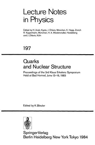 Tapa de Quarks and nuclear structure
