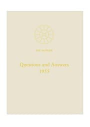 Tapa de Questions and answers, 1955