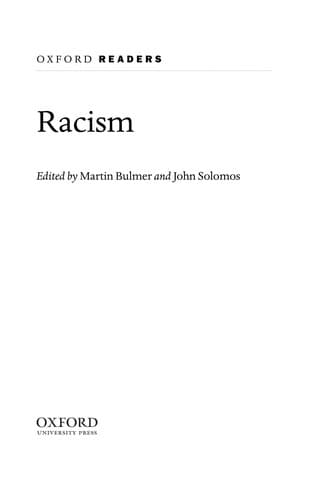 Tapa de Racism