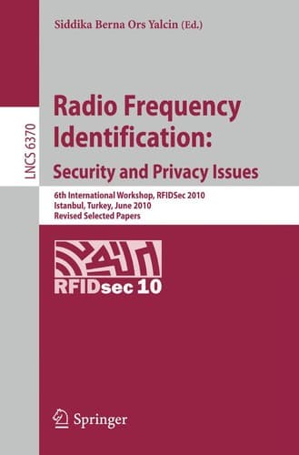Tapa de Radio Frequency Identification: Security and Privacy Issues